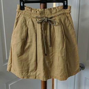 Drawstring/paper bag waist skirt